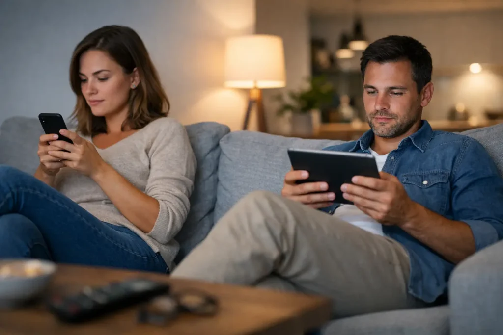 Gérer écrans et téléphone dans le couple