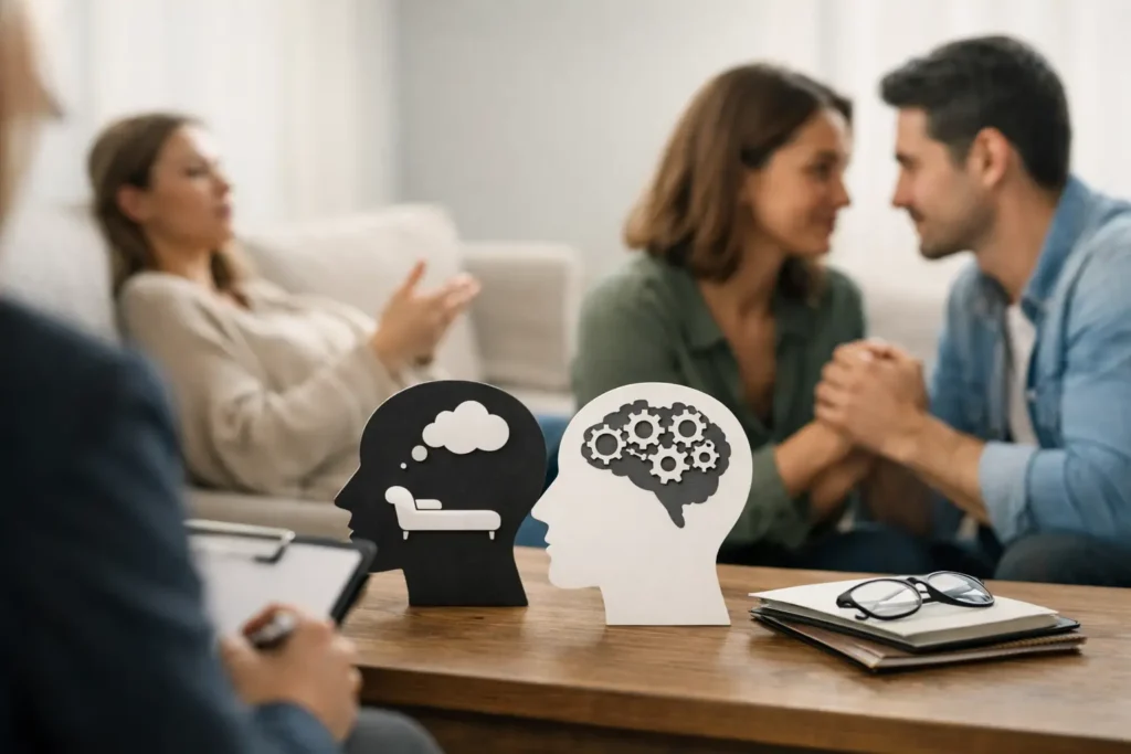 Psychanalyse, TCC, couple : approche intégrative