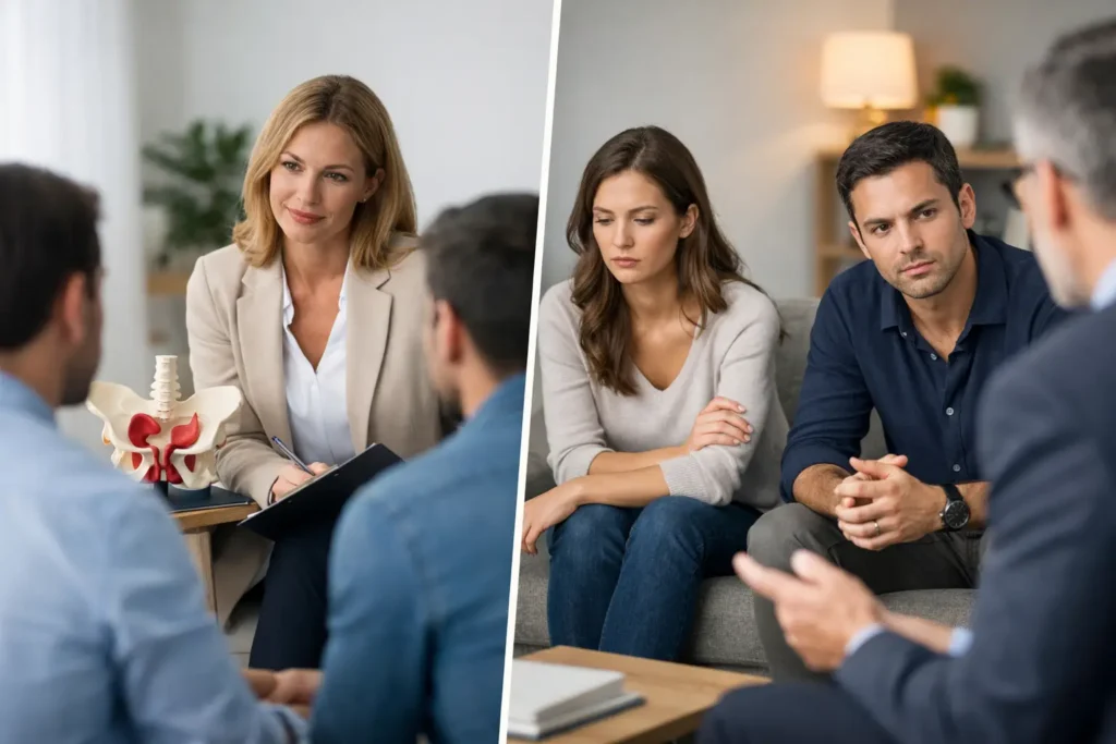 Sexologue vs thérapeute de couple : qui choisir ?